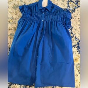 Blue Button-Up Dress, Lili Sidonio size XS
